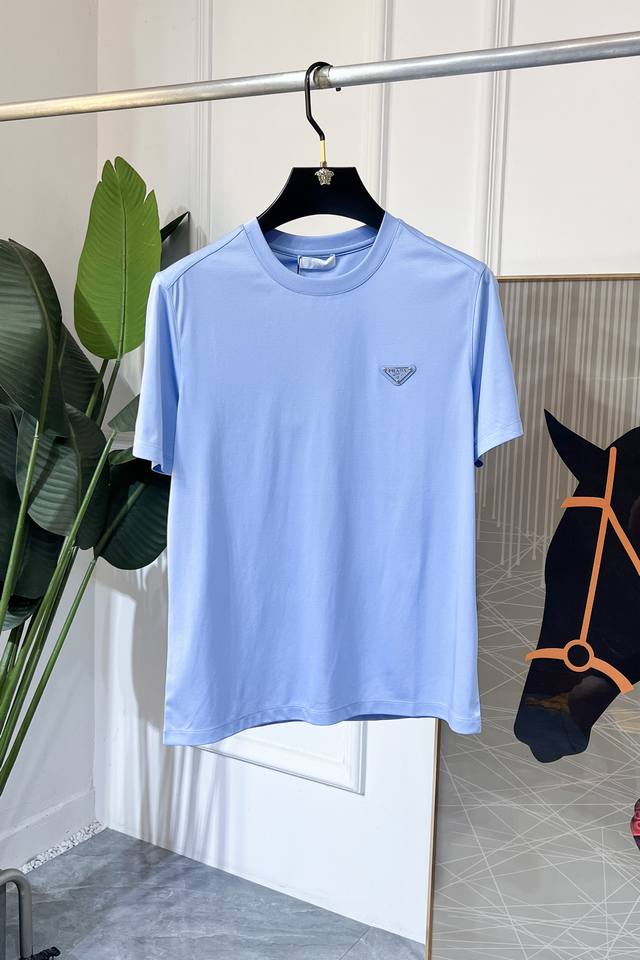 Prada 2025Ss spring and summer boutique short-sleeved T-shirt official website