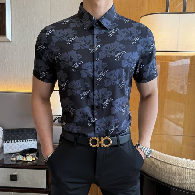Valentino 2025Ss Spring and Summer Fashion Hot Short-sleeved Shirt, channel goo