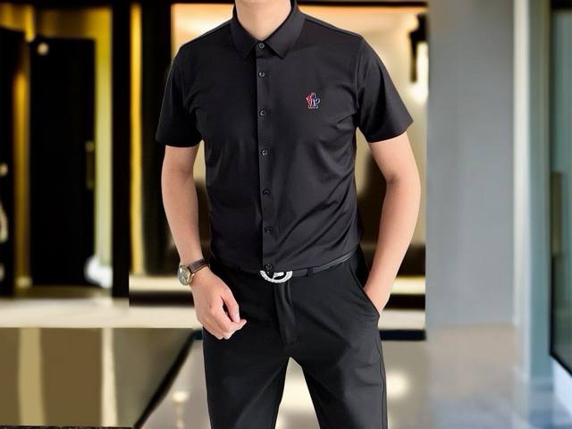 M*Ncler Moncler 2025 Spring and Summer new men's original casual short-sleeved s