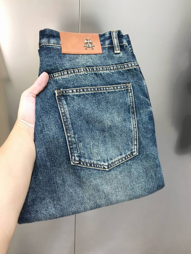 Chrome Hearts 2025 Spring and Summer new men's loose straight jeans official we