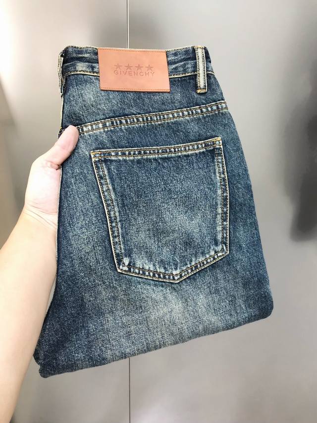 Burbe** Burberry 2025 spring and summer new men's loose straight jeans official