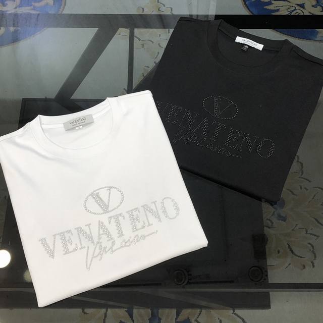 Val*Ntino Valentino 2025 Spring and Summer new original men's round neck short-s