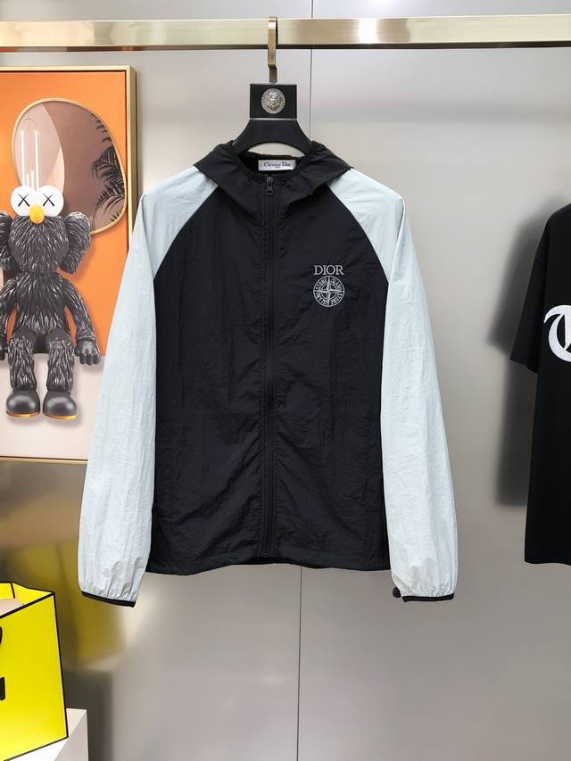 D*Or Dior co-branded 2025 spring and summer new original men's thin hooded windb