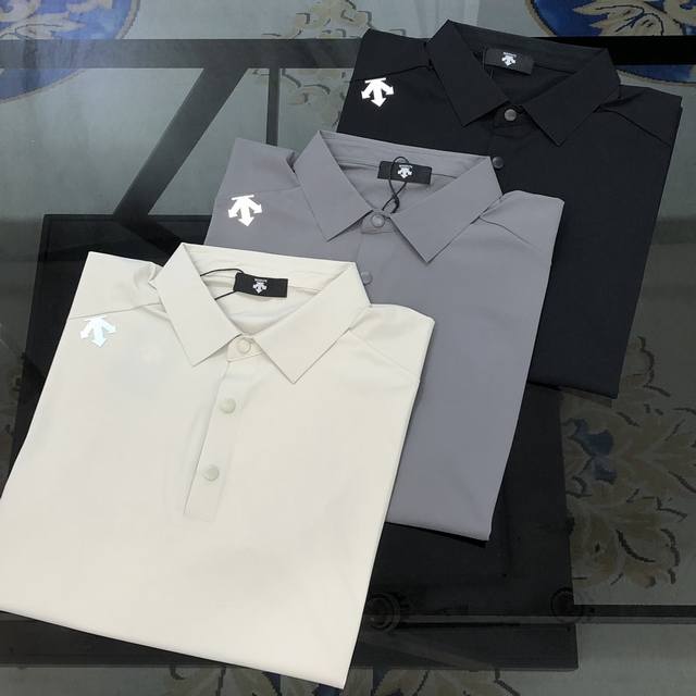 D*Scente Descente 2025 Spring and Summer new original men's lapel Polo shirt sho