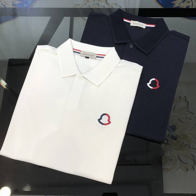 M*Ncler Moncler 2025 Spring and Summer new original men's lapel Polo shirt short