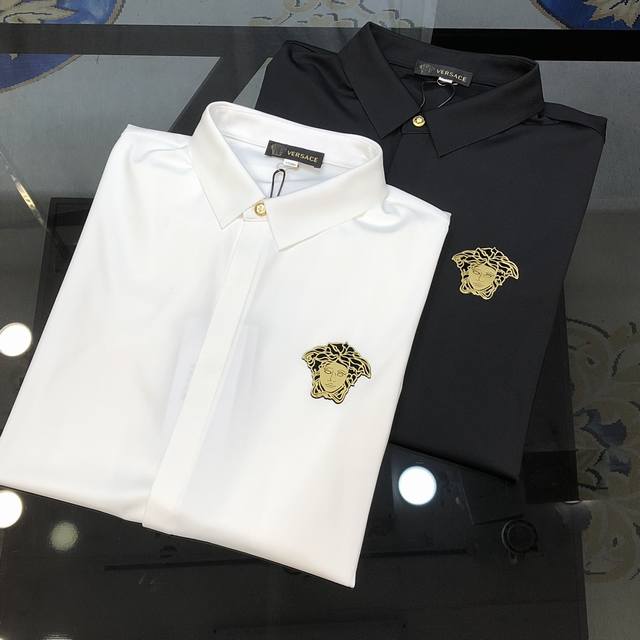 V*Rsace New Men's Casual Long Sleeve Shirt from Versace Official Website Simulta