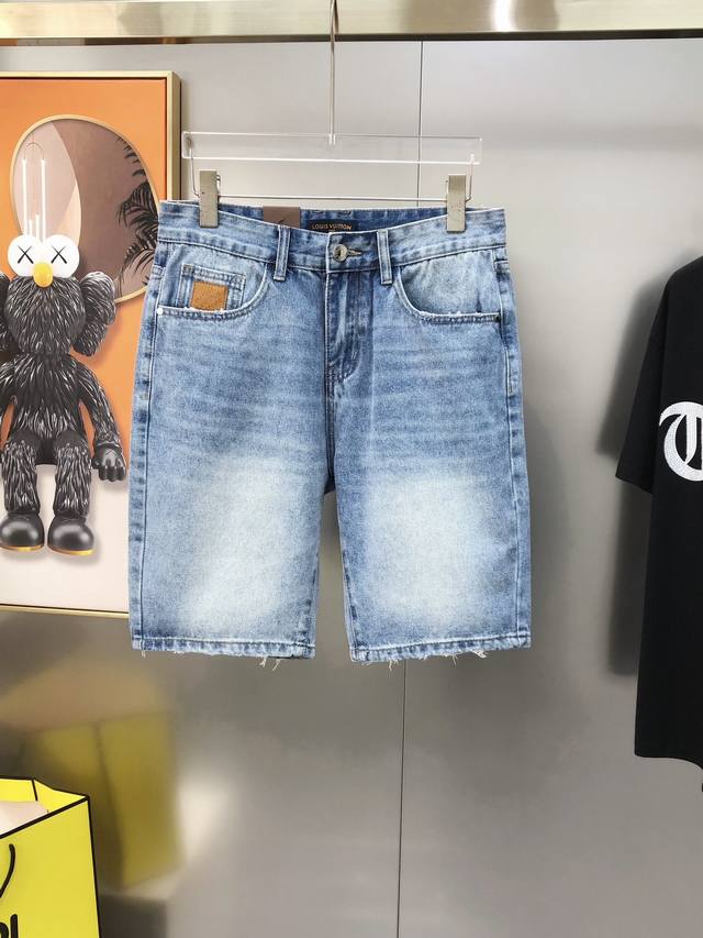 Lv Louis Vuitton 2025 Spring and Summer new men's denim shorts official website