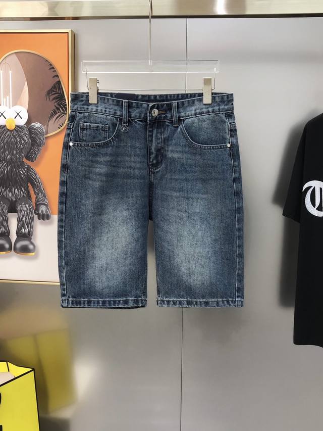 LvLouis Vuitton 2025 spring and summer new men's denim shorts official website s