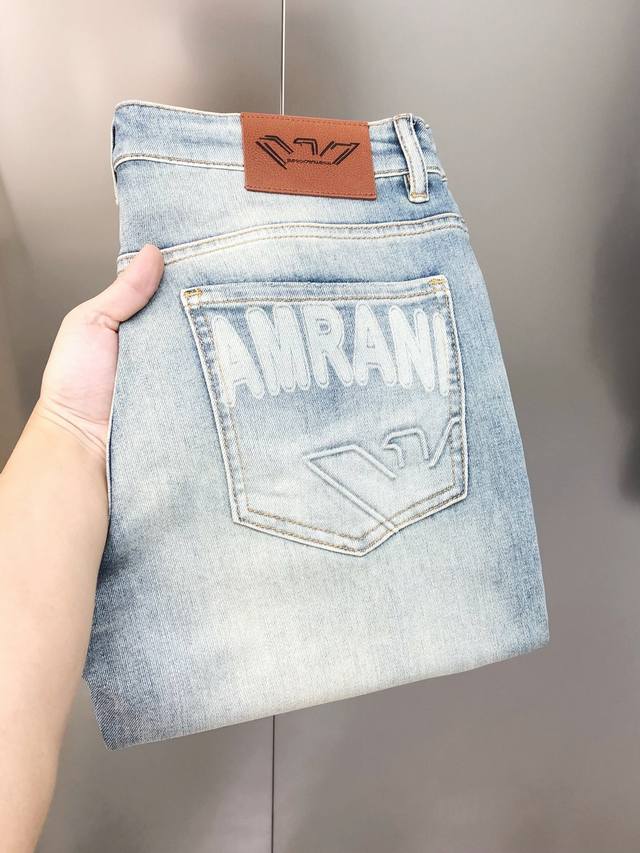 A*ManiArmani 2025 spring and summer new men's slim-fit jeans, official website s