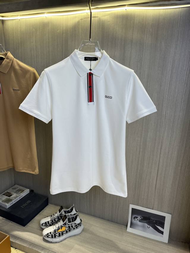 Gucci 2025 spring and summer new men's original lapel Polo shirt series is shipp