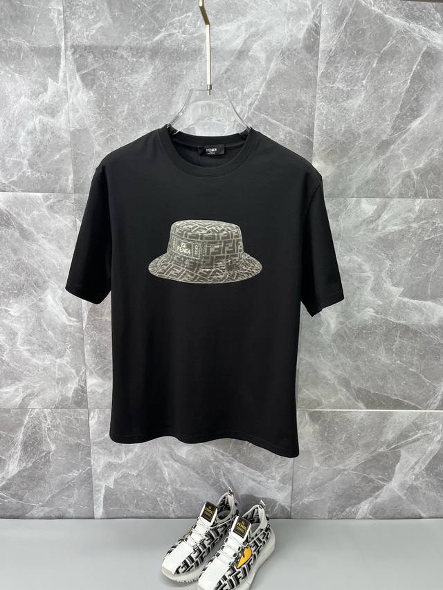 Fendi Fendi 2025Ss latest spring and summer short-sleeved T-shirt is out! ! 2025