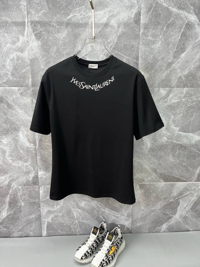 Ysl Saint Laurent 2025Ss latest short-sleeved T-shirt for spring and summer is o