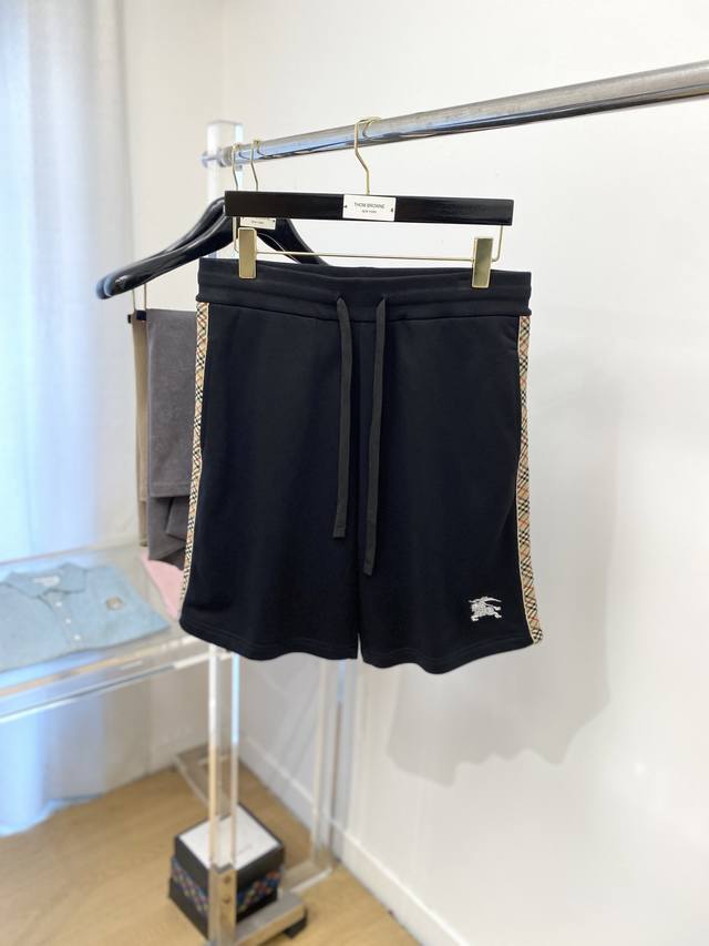 BURBERRY, 2025 hot-selling casual shorts, high elasticity, slimming, simple and