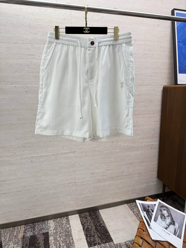 Bur25Ss Summer Linen Casual Shorts A must-have for your summer wardrobe! This pa