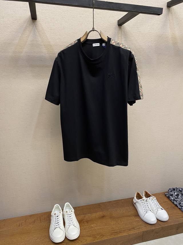 Bbr, short sleeves with checkered ribbon Fabric selection: is made of double-str