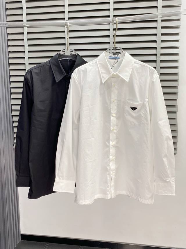 Prada Prada exclusive new original men's casual long-sleeved shirt high-end cust