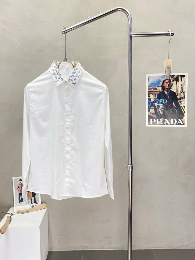 Louis Vuitton Louis Vuitton exclusive new men's casual long-sleeved shirt High-e
