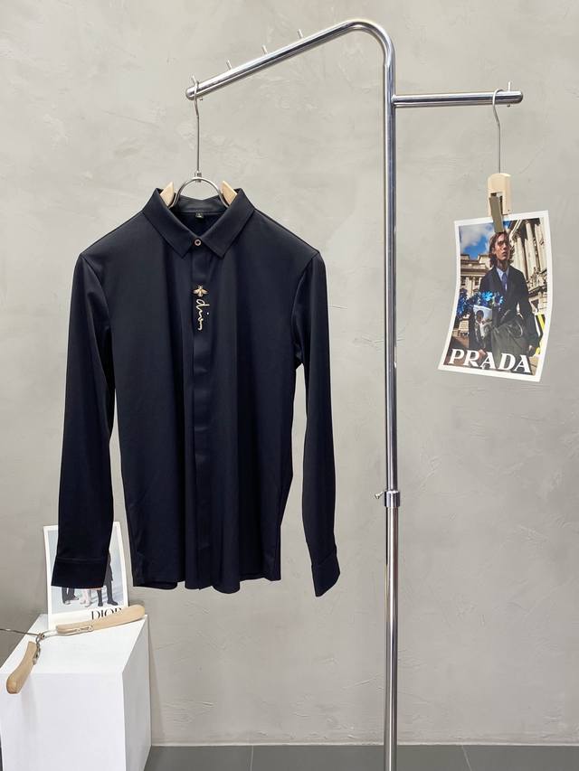 Gucci Exclusive new men's casual long-sleeved shirt High-end customization High-