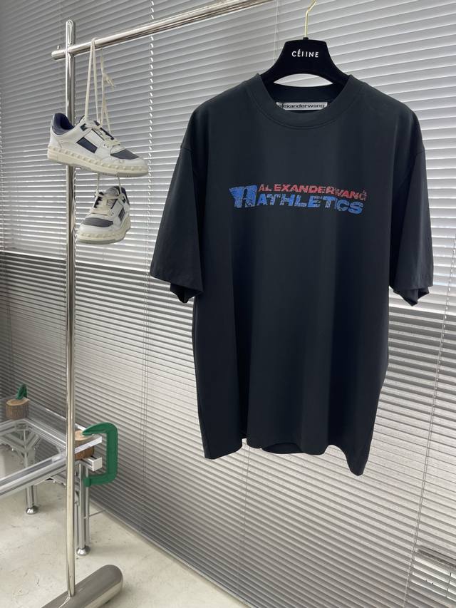 Alexander King's incomplete letter short-sleeved T-shirt uses 280g Xinjiang cott