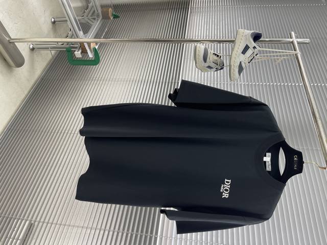 Dio contrasting logo short-sleeved T-shirt uses 280g Xinjiang cotton ice-feeling
