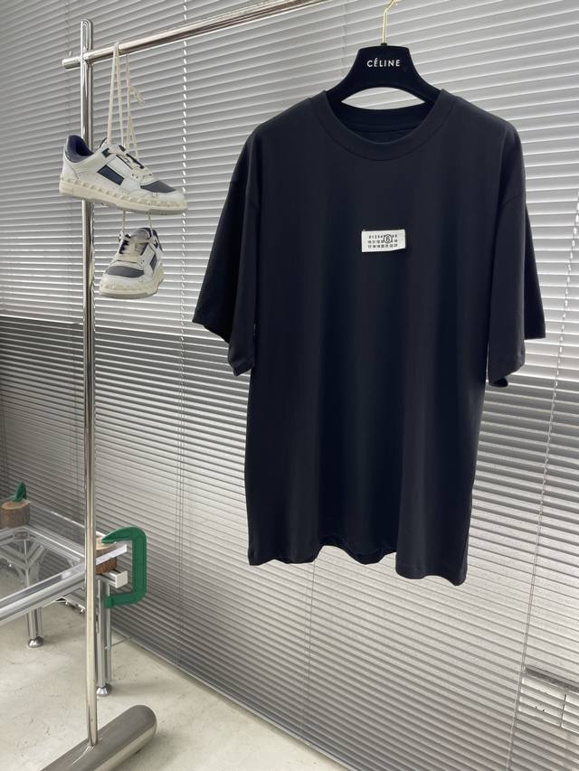 Mm6 Margiela 25Ss Label Short Sleeve 200G M2 combed cotton is double airflow com