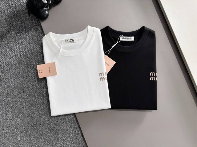 Miumiu 2025 Spring and Summer New Products Three Standards Complete Round Neck C