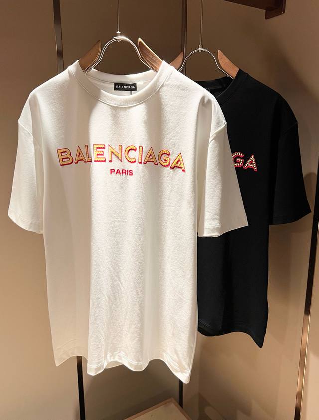 Balencia*Paris* 2025 Spring and Summer new unisex couple's casual loose cotton r
