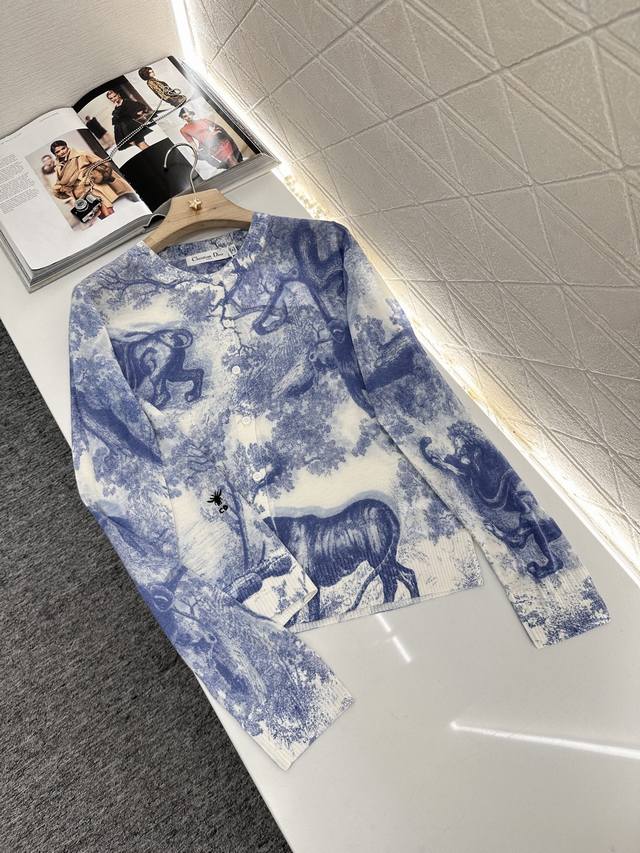 Dio*2025 New arrivals Printed forest style long sleeve cardigan Customized Yb me