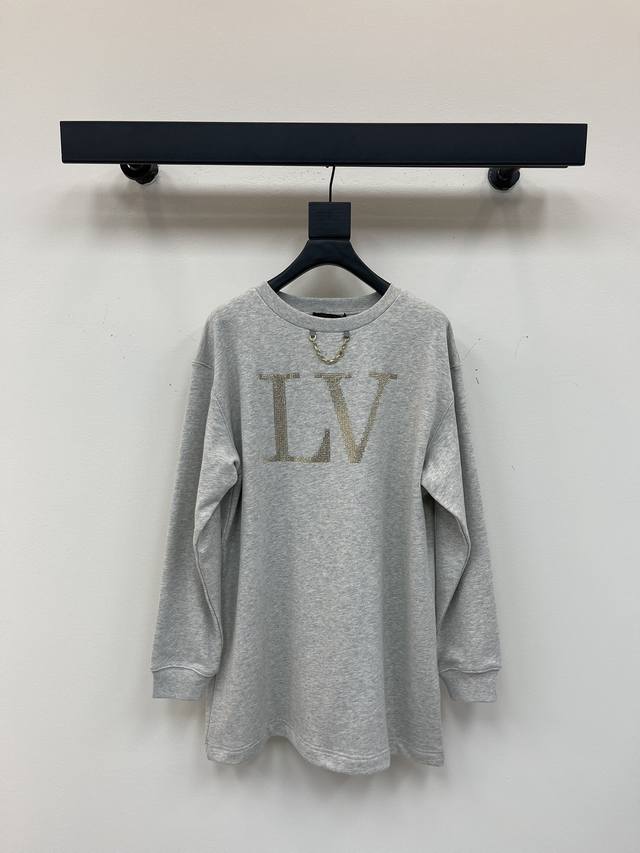 Louis Vuitto*25 Early Autumn new hot diamond chain long sweater custom Yb origin