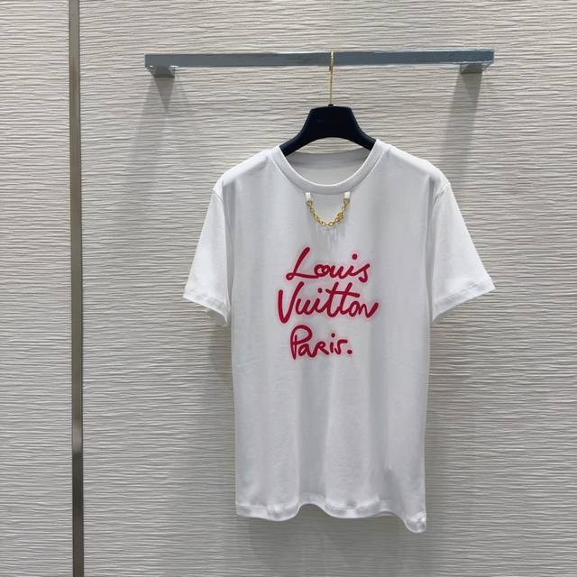 Louis Vuitto*2025Ss new T-shirt with high density and super good feel. It is rea
