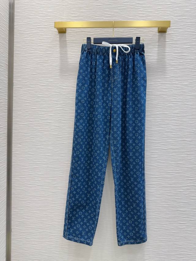 Louis Vuitto*2025Ss new trousers high version ~ Super fashionable new denim jean