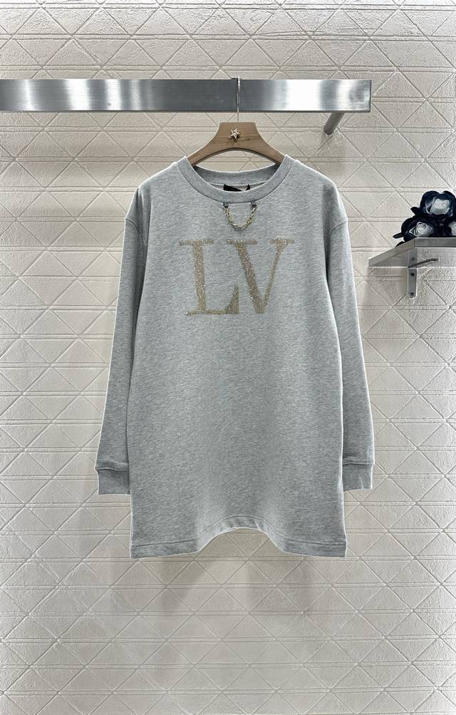 Louis Vuitto*2025 new arrivals hot diamond chain long sweatshirt custom Yb origi