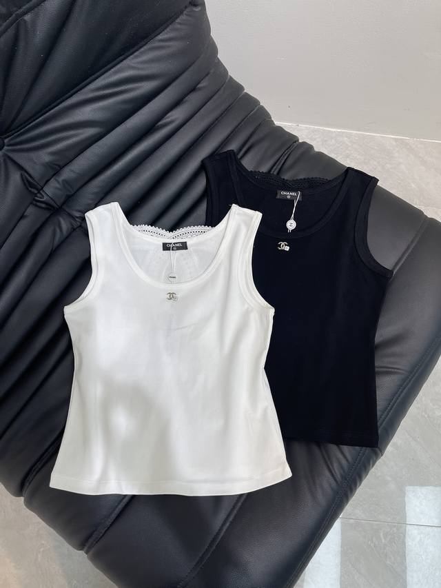 Chane*25 New Chanel hollow logo vestCustom imported fabric, comfortable to wearT