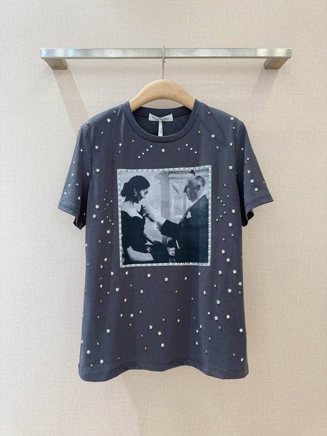 Dio*R Poster Printed All-match T-shirt Printed round neck Tee, using the poster
