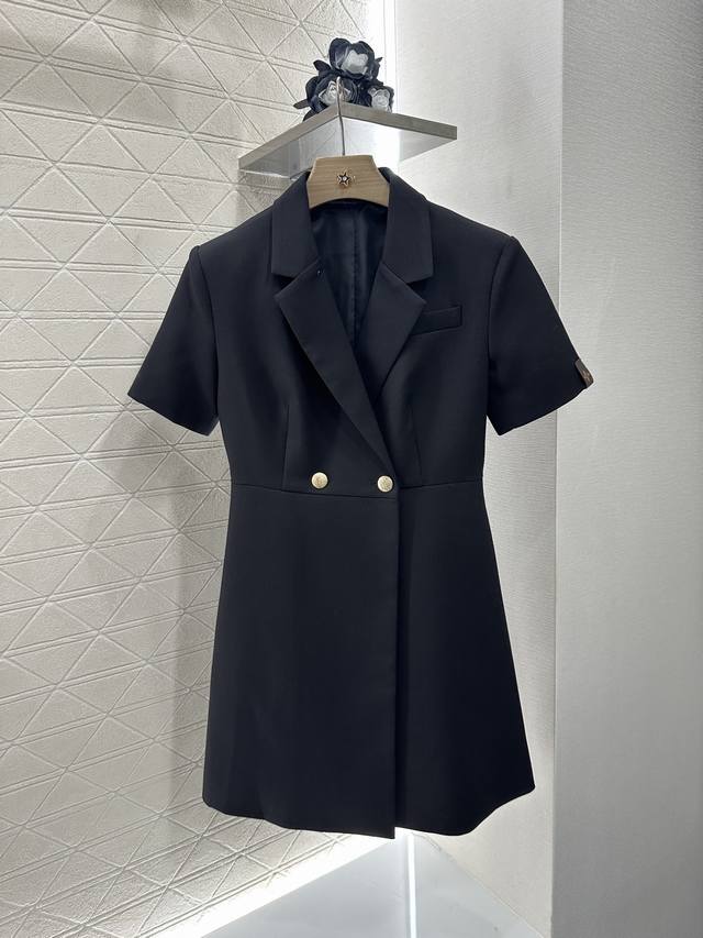 Louis Vuitto*2025 new arrivals suit short-sleeved dress Customized Yb worsted wo