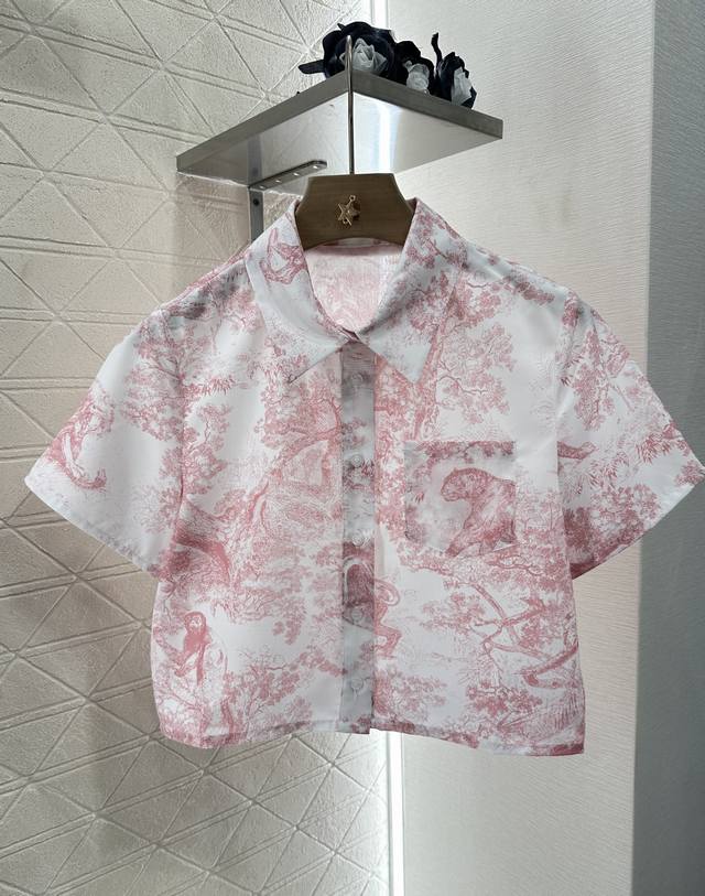 Dio*2025 New arrivals Printed short-sleeved shirt skirt set Customized Yb import