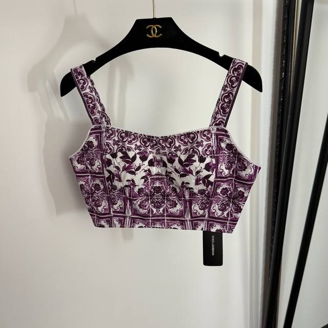 Style No. 20254032 Dg* New retro floral print tube top, purple, size S-Xl, M; b