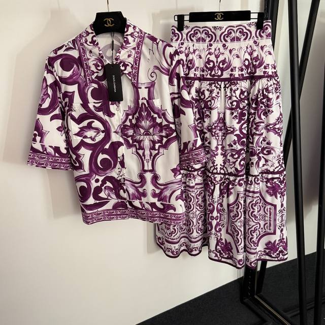 Style No. 20254057 Dg* New style suit, retro floral print short-sleeved shirt +