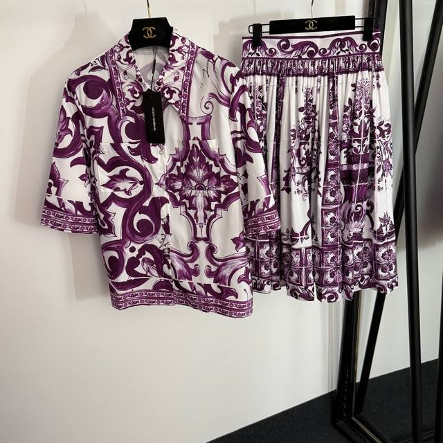 Style No. 20254052 Dg* New style suit, retro floral print short-sleeved shirt +