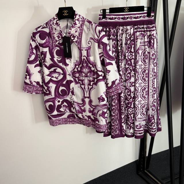 Style No. 20254035 Dg* New style suit, retro floral print short-sleeved shirt +