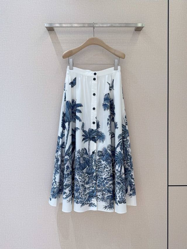 Dio*R25 New style skirt recommendation Mid-length high waist pleated coconut jun