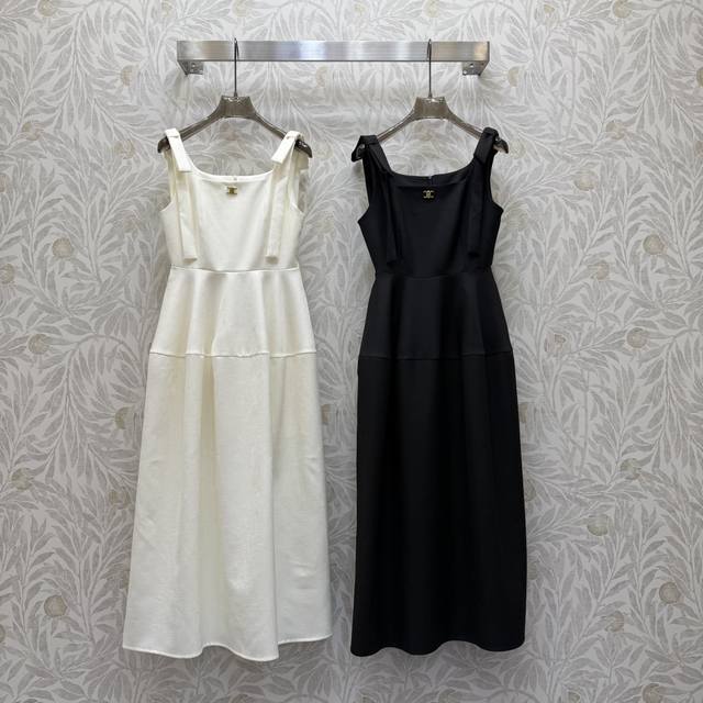 C25Fw Sexy square round neck bowknot decorative design vest dress, high-grade fa