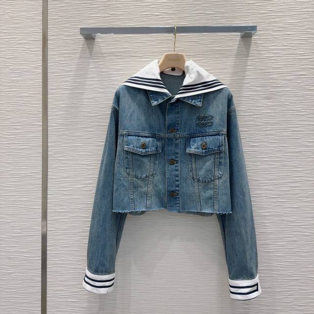 Miu Mi* 2025Ss new high version ~ Super fashionable new denim jeans personality