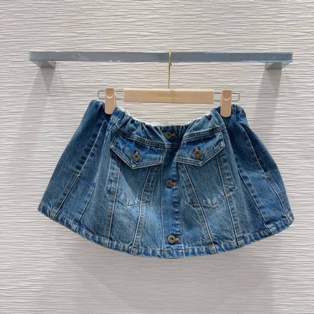 Miu Mi* 2025Ss new high version ~ Super fashionable new denim jeans personality