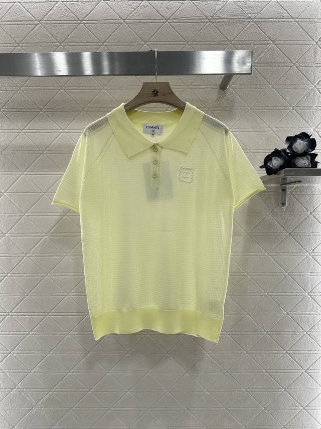 Chane*2025 New arrivals Loose lapel knitted short sleeves Customized Yb silk and