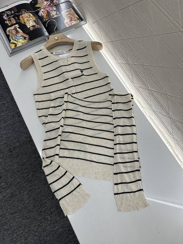 Dio*2025 New arrivals Shawl two-piece knitted top Customized Yb linen yarn woven