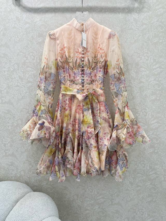 Zimmerman*Zimmerman 25 new irregular blended digital print flower design long sl