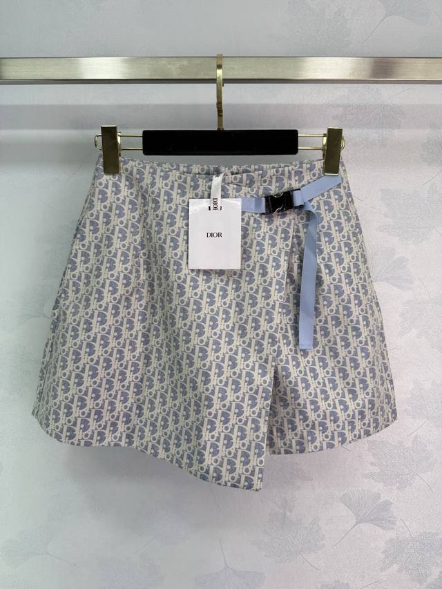Dio*2025 Summer monogram skirt ح From the Dioriviera limited series, decorated w