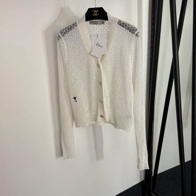 Style No. 20253998 Dio* New Cd Bee Embroidery Perspective Hollow Honeycomb Grid