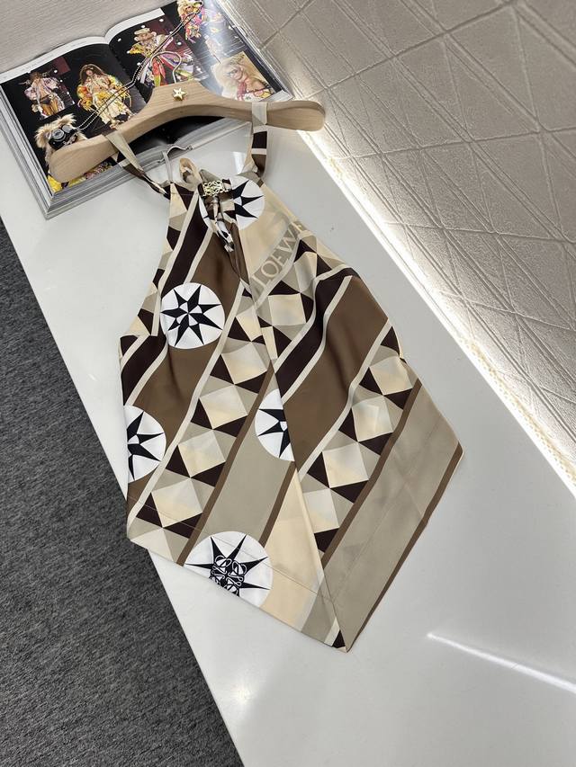 Loew*2025 New arrivals Halter vest Customized Yb imported twill silk material co